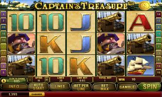 Captain's Treasure Slots Affiche
