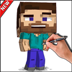 Cómo dibujar Minecraft icono