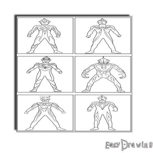images Ultraman Drawing Easy how to draw ultraman for android apk