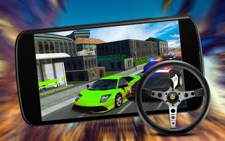 Prado Car Police Chase Escape Plan Racing Game 3D Affiche