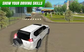 4x4 Prado Parking : City Driving Simulator Game 3D poster