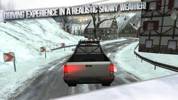 Winter Traffic Car Driving 3D Affiche