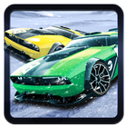 Real Snow Speed Drift Car Racing Game Free 3D City أيقونة