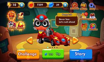 Toon Car Transform Racing Game captura de pantalla 2