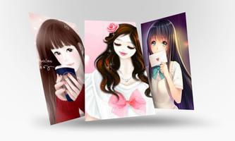 Cute Anime Girl Wallpapers 2018 الملصق