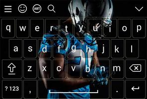 New Carolina Panthers Keyboard Ekran Görüntüsü 1