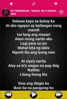 Music for KZ Tandingan Song + Lyrics capture d'écran 3