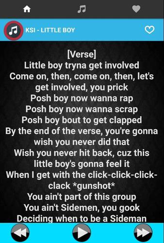 Ksi Music Lyrics For Android Apk Download With music streaming on deezer you can discover more than 56 million tracks, create your own playlists, and share your favourite tracks with your friends. ksi music lyrics for android apk