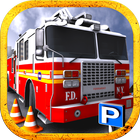 Fire Fighting Emergency Rescue Truck Parking Game 아이콘