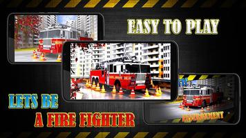 Fire Fighting Emergency Rescue Truck Parking Game 스크린샷 1