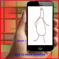 How to Draw a Rooster Poster