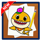 Cara Menggambar Baby Shark أيقونة