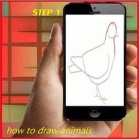 How to Draw Animals الملصق