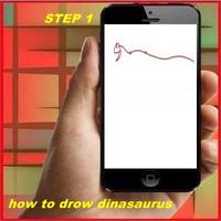 Como desenhar dinossauros Cartaz