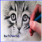 Lustige Katzen-Zeichnung Zeichen