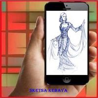 How to Draw Sketches Kebaya โปสเตอร์