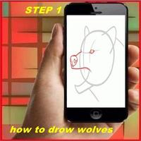 How to Draw a Wolf Affiche