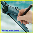كيفية رسم طائرة أيقونة