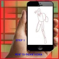 كيفية رسم Uciha الملصق