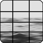 B/W Puzzle Image Game icône