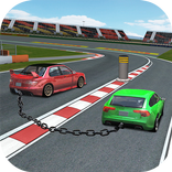 Chained Car Demolition Stunt And Race