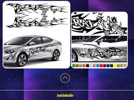 Car Cutting Sticker Design Screenshot 2