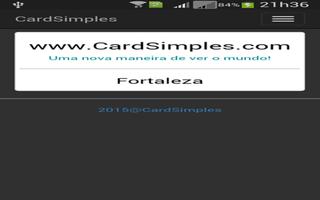 CardSimples syot layar 1
