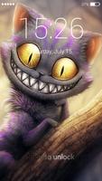 Cheshire cat lock screen imagem de tela 1