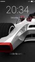 Racing car lock screen screenshot 1