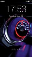 Speedometer lock screen Wallpaper โปสเตอร์