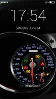 Speedometer lock screen Wallpaper capture d'écran 1