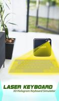 Hologram Keyboard 3D Simulated Plakat