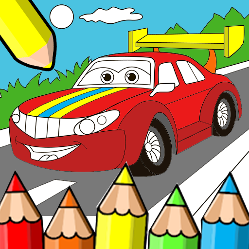 Autos färben für Kinder