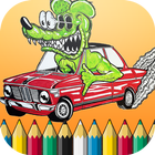 cars coloring book colors kids icône