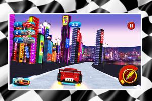Mcqueen Lighting Racing Game capture d'écran 2