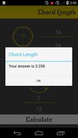Chord Length Calculator تصوير الشاشة 3