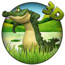 3D Cartoon Crocodile Theme APK