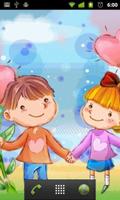 برنامه‌نما cartoon love wallpaper عکس از صفحه