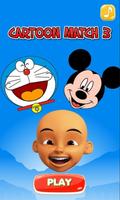 Cartoon Link Match 3 Games Mickey Upin Doraemon poster