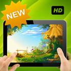 Cartoon Landscape Picture icon