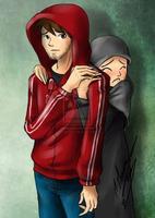 muslim couple cartoon wallpaper 截图 1