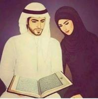 muslim couple cartoon wallpaper 截图 2