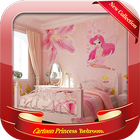 Cartoon Princess  Bedroom ícone