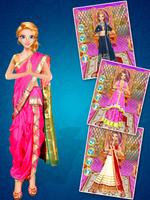 پوستر Indian Fashion Doll salon