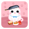 Pink Cooking Cat