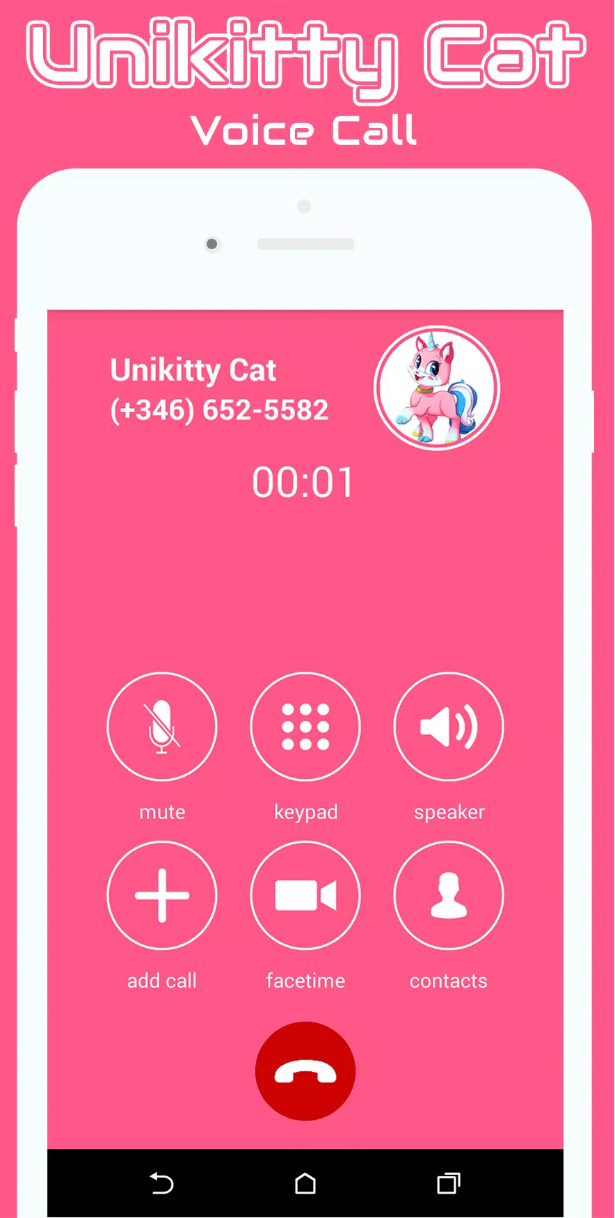 Descarga de APK de Voice Call From Unikitty Cat Kawaii para Android