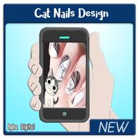 New Cat Nail Design Affiche