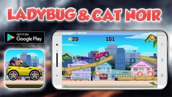 Crazy Adventures With Lаdybug and cat Noіr Affiche