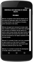DECLARATION OF HUMAN RIGHTS تصوير الشاشة 2