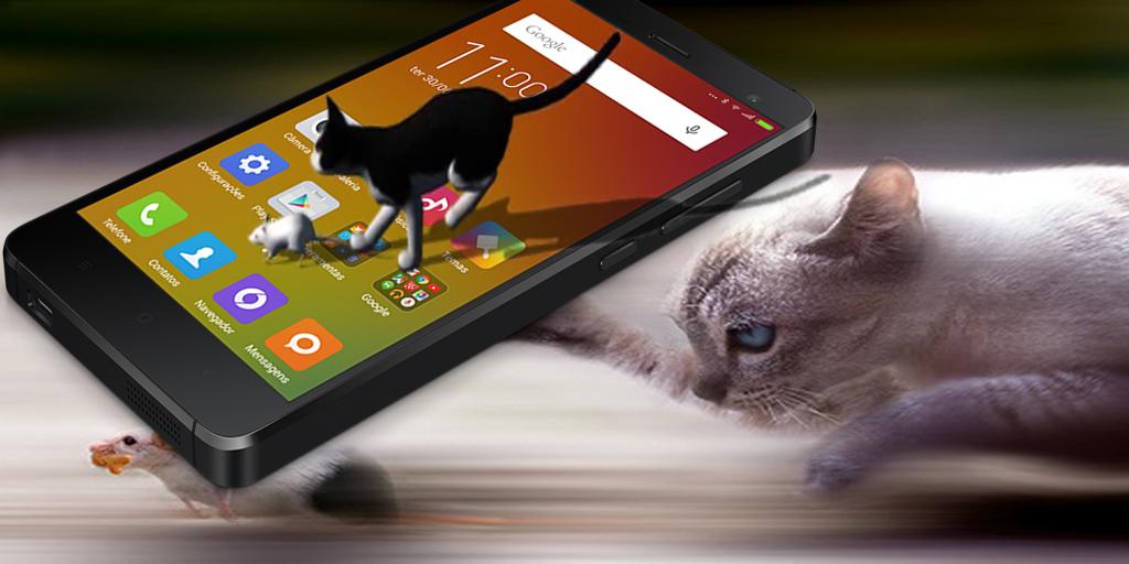 Муха на экране телефона для кошки. Дисплей Cat. Экран Кэт Экстра. Андроид кошка. Японский дисплей Cat.
